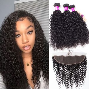 Hair Bundles with Frontal Package 26in