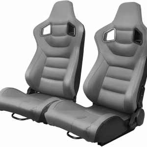 Sport Seat Recaro Style Gray Fabric