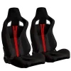 Racing Bucket Seat Universal Black Red