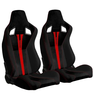 Racing Bucket Seat Universal Black Red