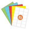 A4 Label Sheets 21 Per Sheet 100 Pack