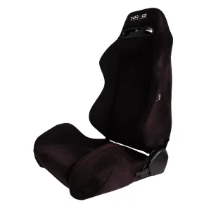 NRG Suede Bucket Seat Black