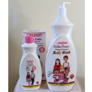 Olaybact Kids & Teens Natural Fairness Body Wash + Body Lotion 2Pieces Set