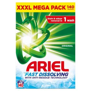 Ariel Washing Powder 140 Washes Fast Dissolving 7kg