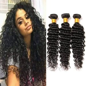 Brazilian Deep Wave Human Hair Bundles – 3pcs (24-28″)