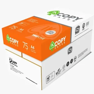 IK Copy Paper – A4 Size, 75 GSM, Pack of 10 Reams (500 Sheet each) – 1 Box