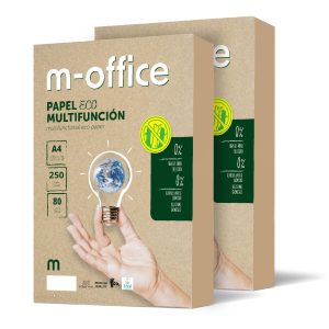 A4 Recycled Paper 80g Paper for Copiers and Printers 2 Packs of 250 Sheets A4 100% Recycled Paper m-office (500 Sheets)