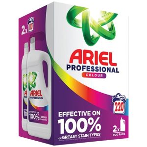 Ariel Professional Colour Liquid, 4.95L 110 Wash, Pack of 2