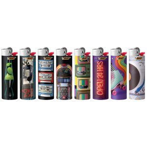 BIC Special Edition Nostalgia Series Lighter Set of 8