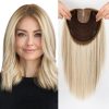 Hair Topper Mono Base Human Hair 12in